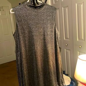 Metallic colored blouse